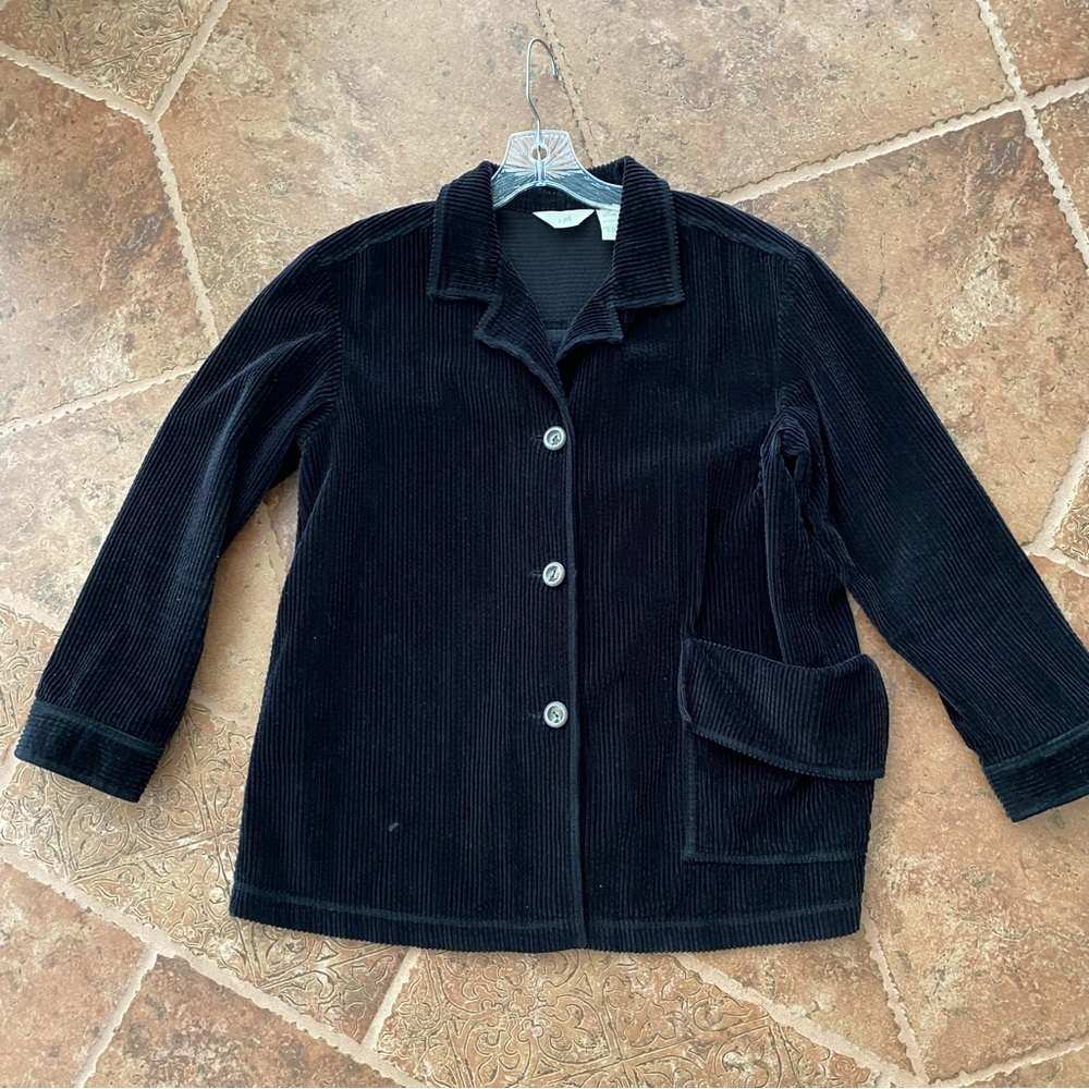 J. Jill black corduroy jacket SIZE PS